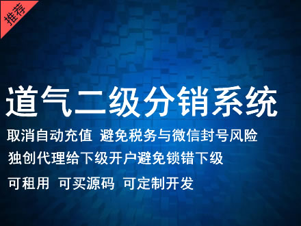 定西市道气二级分销系统 分销系统租用 微商分销系统 直销系统